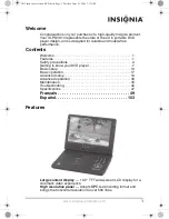 Предварительный просмотр 2 страницы Insignia IS-PDVD10 User Manual