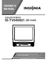 Предварительный просмотр 1 страницы Insignia IS-TV040921 Owner'S Manual