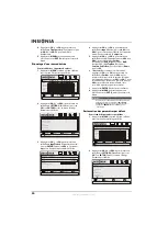 Preview for 38 page of Insignia NL19W2QP-10A - 19" LCD TV (French) Manual De L'Utilisateur