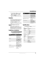 Preview for 39 page of Insignia NL19W2QP-10A - 19" LCD TV (French) Manual De L'Utilisateur