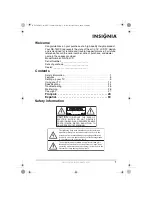 Preview for 2 page of Insignia NS-15LCD - 15" LCD TV User Manual