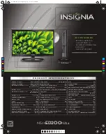 Preview for 2 page of Insignia NS-19ED200NA14 Specifications