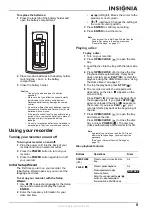 Preview for 11 page of Insignia NS-1DVDR User Manual