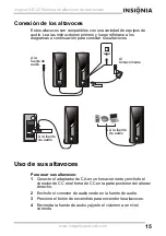 Preview for 17 page of Insignia NS-22 - 2.0 Amplified Speaker System User Manual