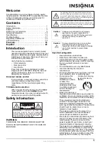 Preview for 2 page of Insignia NS-27RTV - 27" CRT TV User Manual