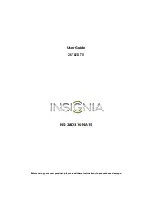 Insignia NS-28D310NA15 User Manual preview