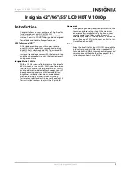 Preview for 9 page of Insignia NS-42L780A12 User Manual