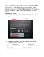 Preview for 1 page of Insignia NS-46E570A11 Firmware Update Manual