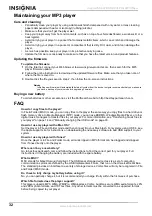Preview for 32 page of Insignia NS 4V24 - Pilot With Bluetooth 4 GB Digital Player User Manual