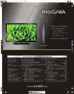 Preview for 2 page of Insignia NS-50L440NA14 Specifications