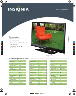 Preview for 2 page of Insignia NS-55E790A12 Specifications