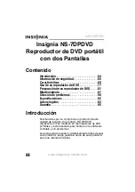 Preview for 66 page of Insignia NS-7DPDVD - DVD Player - 7 User Manual