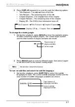 Предварительный просмотр 22 страницы Insignia NS-8PDVD User Manual