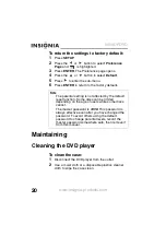 Preview for 22 page of Insignia NS-9DPDVD User Manual