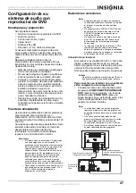 Preview for 47 page of Insignia NS-A3111 - AV System User Manual