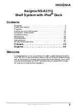 Preview for 3 page of Insignia NS-A3112 User Manual