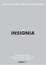 Preview for 1 page of Insignia NS-B3111 User Manual