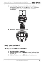 Preview for 9 page of Insignia NS-B3111 User Manual