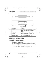 Preview for 8 page of Insignia NS-B3112A User Manual