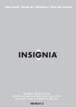 Insignia NS-B3113 User Manual preview