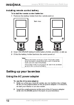 Предварительный просмотр 12 страницы Insignia NS-B3113 User Manual