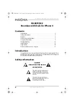 Preview for 2 page of Insignia NS-BIPCD03 User Manual