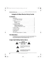 Preview for 2 page of Insignia NS-CC50SS6 User Manual