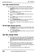 Preview for 14 page of Insignia NS-CLOPP2 User Manual