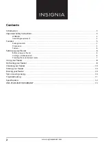 Preview for 2 page of Insignia NS-CZ14WH9 User Manual