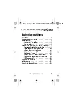 Preview for 3 page of Insignia NS-DKEYBK-09 (French) Manual De L'Utilisateur