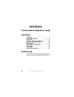 Preview for 2 page of Insignia NS-DPF0712G (Spanish) Manual Del Usuario