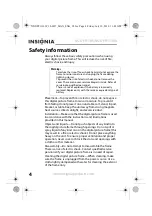 Preview for 4 page of Insignia NS-DPF110S User Manual