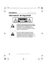 Preview for 4 page of Insignia NS-DPF7WM-09 - Digital Photo Frame (Spanish) Guía Del Usuario