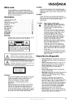 Preview for 3 page of Insignia NS-DVDR1 User Manual