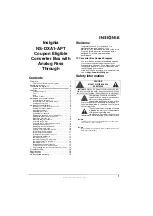 Preview for 3 page of Insignia NS-DXA1-APT User Manual