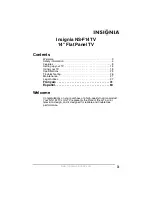 Preview for 3 page of Insignia NS-F14TV User Manual