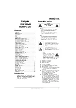 Preview for 3 page of Insignia NS-FSDVD User Manual