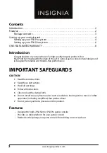 Preview for 2 page of Insignia NS-GPS4UVS19 User Manual