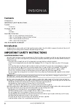 Preview for 2 page of Insignia NS-HF2001 Installation Manual