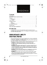 Preview for 2 page of Insignia NS-HTMS1 Assembly Manual