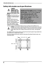 Предварительный просмотр 2 страницы Insignia NS-HTVMFAB Installation Manual