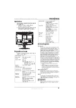 Preview for 33 page of Insignia NS-LCD15-09 - 15" LCD TV User Manual