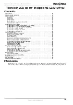 Preview for 25 page of Insignia NS-LCD19W-09 User Manual