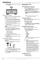 Preview for 8 page of Insignia NS-LCD26F, NS-LCD32F, NS-CL26C User Manual