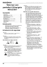 Preview for 66 page of Insignia NS-LCD37 - 37" LCD TV User Manual