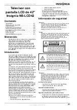 Preview for 23 page of Insignia NS-LCD42 User Manual