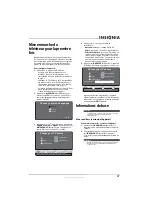 Preview for 23 page of Insignia NS-LDVD19Q-10A - 19" LCD TV (French) Manual De L'Utilisateur