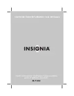 Insignia NS-P2000 User Manual preview