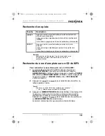 Preview for 13 page of Insignia NS-P5113 (French) Guide Utilisateur