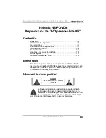 Предварительный просмотр 87 страницы Insignia NS-PDVD8 User Manual